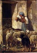 unknow artist Sheep 175 France oil painting artist
